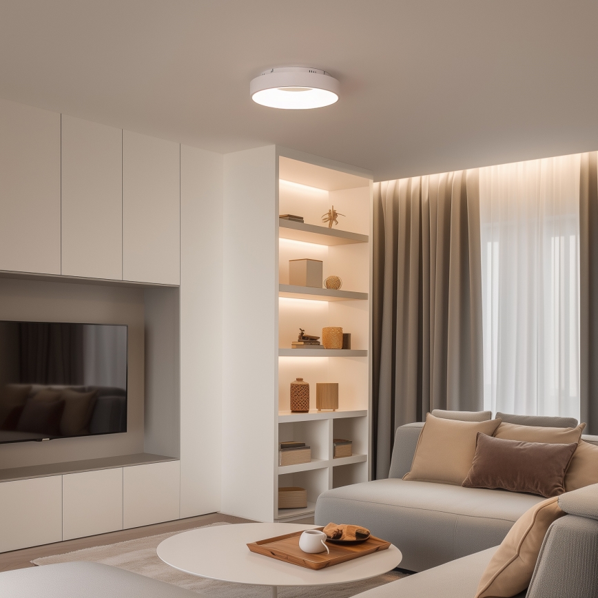 Brilagi - LED Stmívatelné stropní svítidlo FALCON II LED/67W/230V 3000-6500K pr. 40 cm bílá + dálkové ovládání