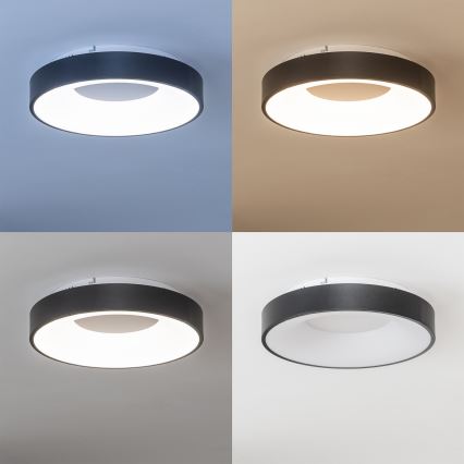 Brilagi - LED Stmívatelné stropní svítidlo FALCON II LED/67W/230V 3000-6500K pr. 40 cm černá + dálkové ovládání