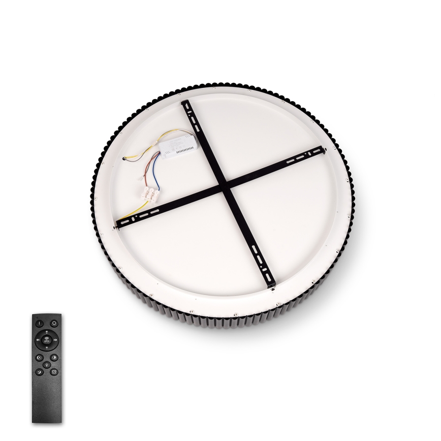 Brilagi - LED Stmívatelné stropní svítidlo FALCON MODERN LED/30W/230V 3000-6500K pr. 40 cm černá + dálkové ovládání