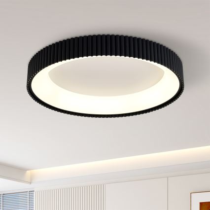 Brilagi - LED Stmívatelné stropní svítidlo FALCON MODERN LED/54W/230V 3000-6500K pr. 60 cm černá + dálkové ovládání