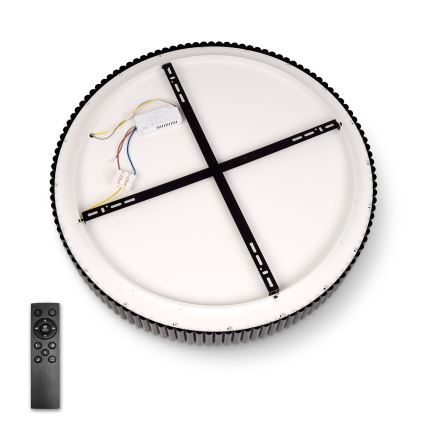Brilagi - LED Stmívatelné stropní svítidlo FALCON MODERN LED/54W/230V 3000-6500K pr. 60 cm černá + dálkové ovládání