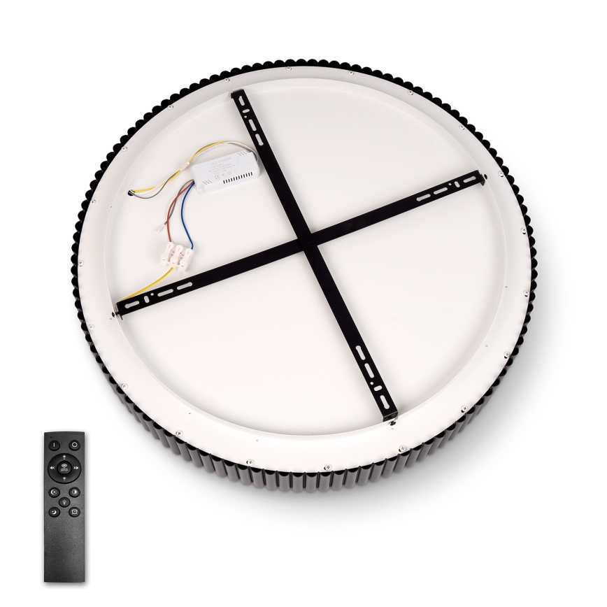 Brilagi - LED Stmívatelné stropní svítidlo FALCON MODERN LED/54W/230V 3000-6500K pr. 60 cm černá + dálkové ovládání