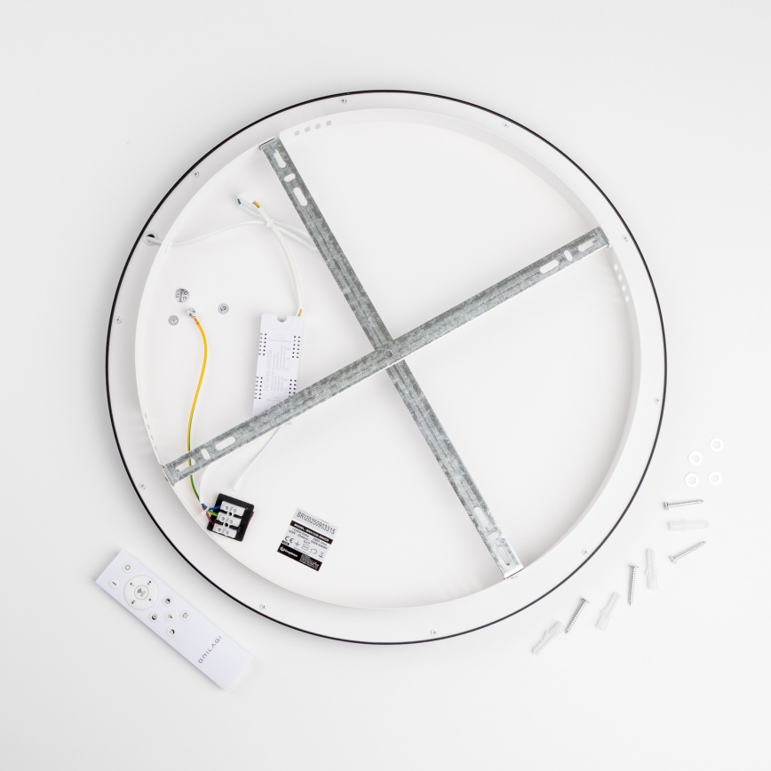 Brilagi - LED Stmívatelné stropní svítidlo FALCON SLIM LED/42W/230V 3000-6500K pr. 50 cm černá + dálkové ovládání