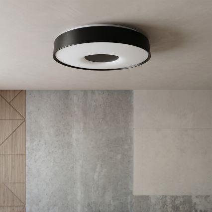 Brilagi - LED Stmívatelné stropní svítidlo JAMIS LED/48W/230V 3000-6500K pr. 39 cm černá + dálkové ovládání