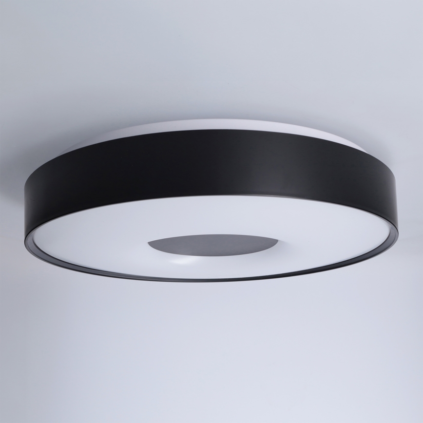 Brilagi - LED Stmívatelné stropní svítidlo JAMIS LED/48W/230V 3000-6500K pr. 39 cm černá + dálkové ovládání