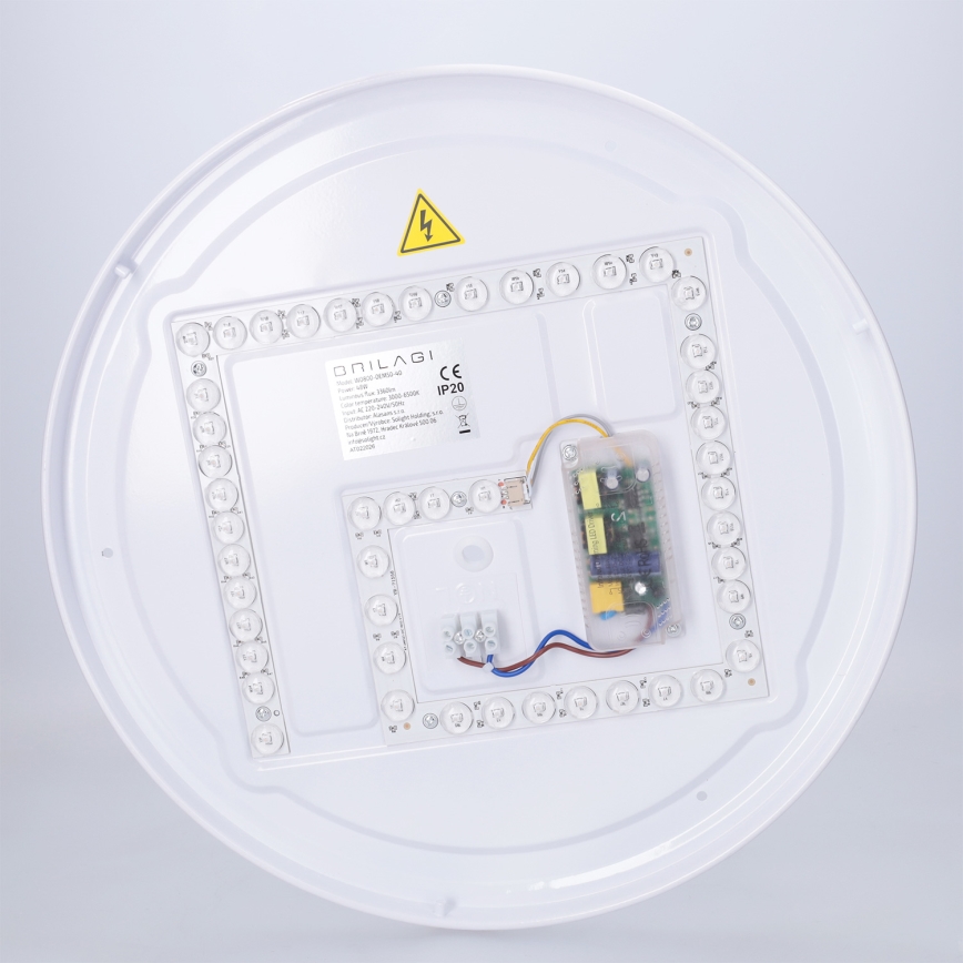 Brilagi - LED Stmívatelné stropní svítidlo JAMIS LED/48W/230V 3000-6500K pr. 39 cm černá + dálkové ovládání