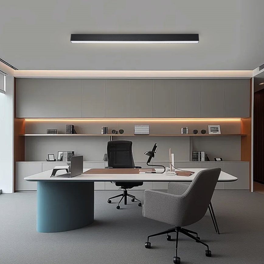 Brilagi - LED Stmívatelné stropní svítidlo SLEEKLINE SMART LED/40W/230V 3000-6000K Wi-Fi Tuya černá + dálkové ovládání