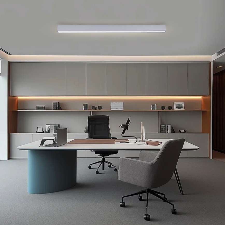 Brilagi - LED Stmívatelné stropní svítidlo SLEEKLINE SMART LED/40W/230V 3000-6000K Wi-Fi Tuya stříbrná + dálkové ovládání