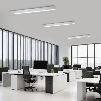 Brilagi - LED Stmívatelné stropní svítidlo SLEEKLINE SMART LED/40W/230V 3000-6000K Wi-Fi Tuya stříbrná + dálkové ovládání
