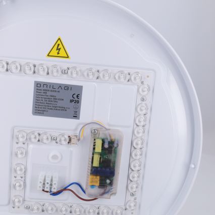 Brilagi - LED Stmívatelné stropní svítidlo FANCIA LED/48W/230V 3000-6500K pr. 39 cm antracit + dálkové ovládání