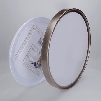 Brilagi - LED Stmívatelné stropní svítidlo FANCIA LED/48W/230V 3000-6500K pr. 39 cm antracit + dálkové ovládání