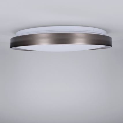 Brilagi - LED Stmívatelné stropní svítidlo FANCIA LED/48W/230V 3000-6500K pr. 39 cm stříbrná + dálkové ovládání