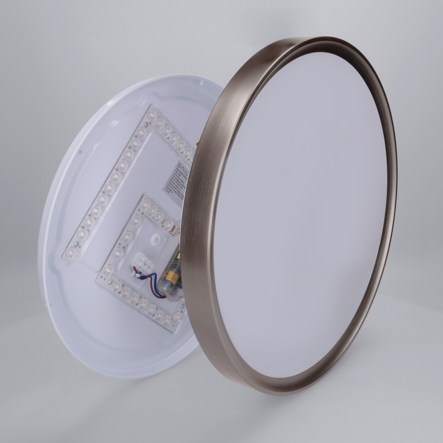 Brilagi - LED Stmívatelné stropní svítidlo FANCIA LED/48W/230V 3000-6500K pr. 39 cm stříbrná + dálkové ovládání