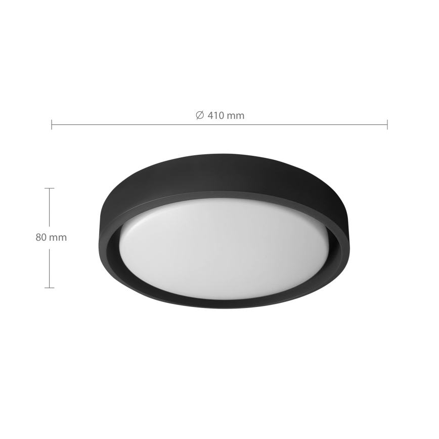 Brilagi - LED Stmívatelné stropní svítidlo MATTEO LED/48W/230V 3000-6500K pr. 41 cm černá  + dálkové ovládání