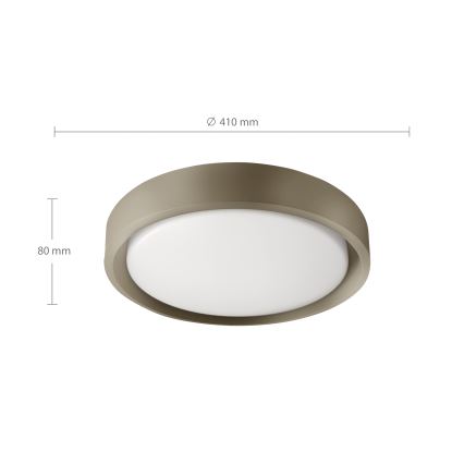 Brilagi - LED Stmívatelné stropní svítidlo MATTEO LED/48W/230V 3000-6500K pr. 41 cm taupe  + dálkové ovládání