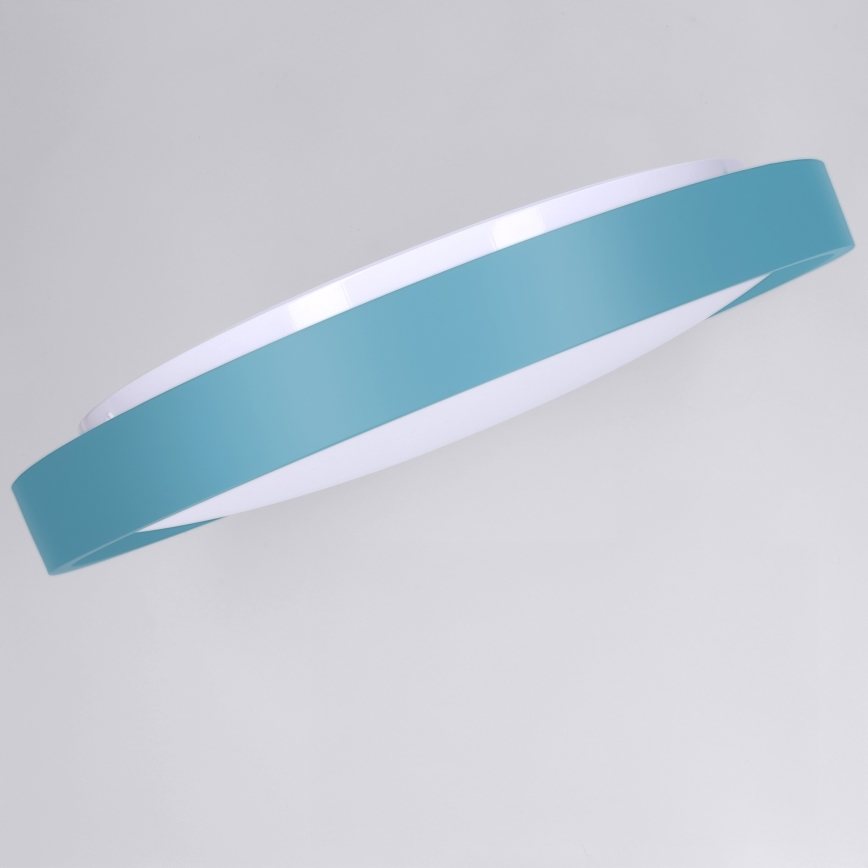 Brilagi - LED Stmívatelné stropní svítidlo MATTEO LED/48W/230V 3000-6500K pr. 41 cm tyrkysová + dálkové ovládání