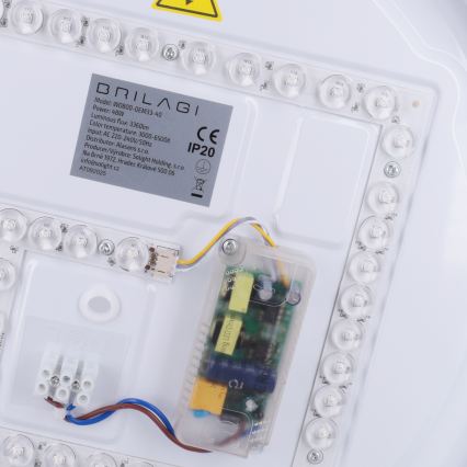 Brilagi - LED Stmívatelné stropní svítidlo MATTEO LED/48W/230V 3000-6500K pr. 41 cm tyrkysová + dálkové ovládání