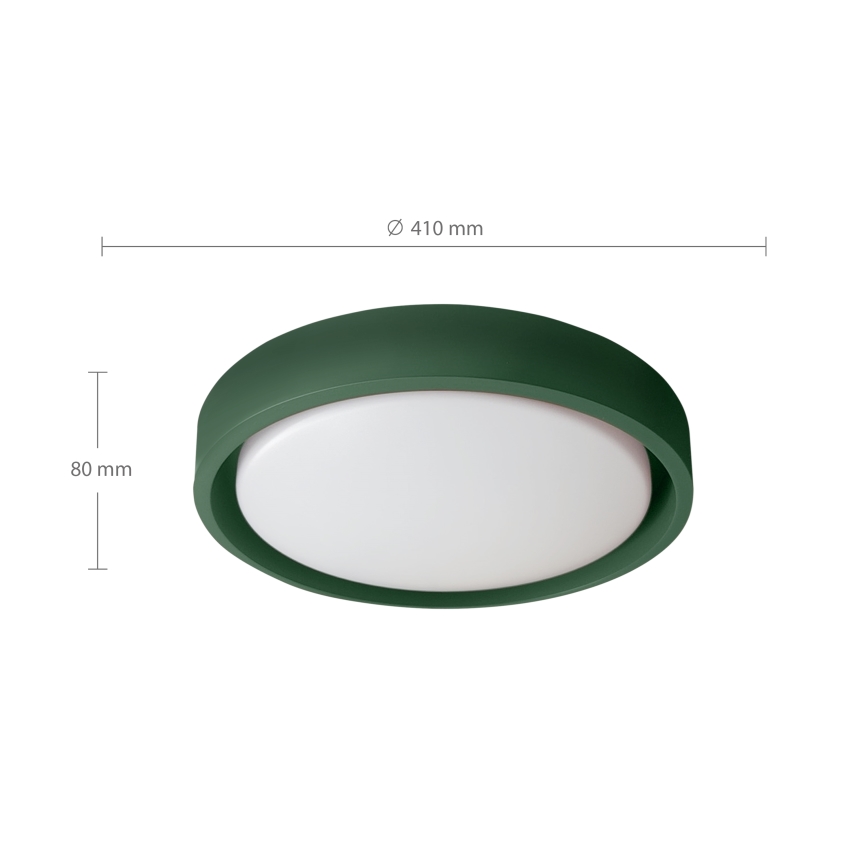 Brilagi - LED Stmívatelné stropní svítidlo MATTEO LED/48W/230V 3000-6500K pr. 41 cm zelená + dálkové ovládání