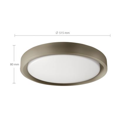 Brilagi - LED Stmívatelné stropní svítidlo MATTEO LED/60W/230V 3000-6500K pr. 51,5 cm taupe + dálkové ovládání