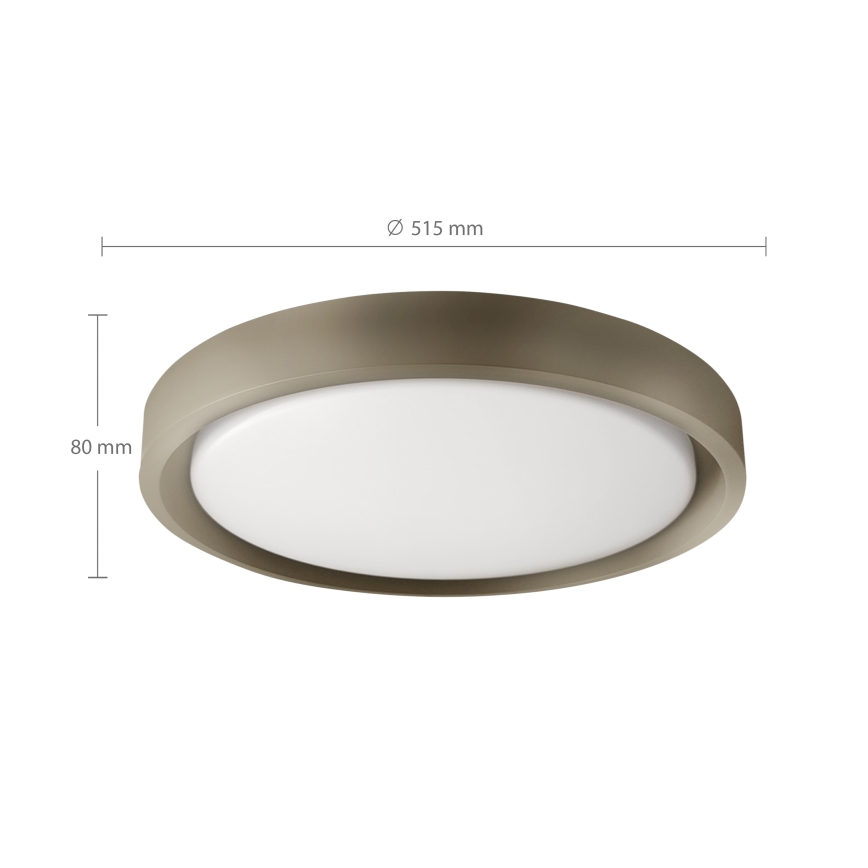 Brilagi - LED Stmívatelné stropní svítidlo MATTEO LED/60W/230V 3000-6500K pr. 51,5 cm taupe + dálkové ovládání