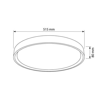 Brilagi - LED Stmívatelné stropní svítidlo MATTEO LED/60W/230V 3000-6500K pr. 51,5 cm taupe + dálkové ovládání