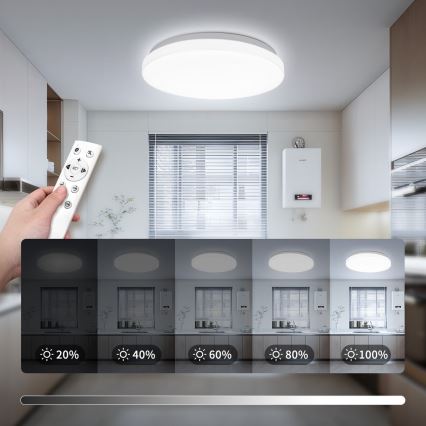 Brilagi - LED Stmívatelné stropní svítidlo MILKY WAY LED/24W/230V 3000-6500K pr. 38 cm + dálkové ovládání