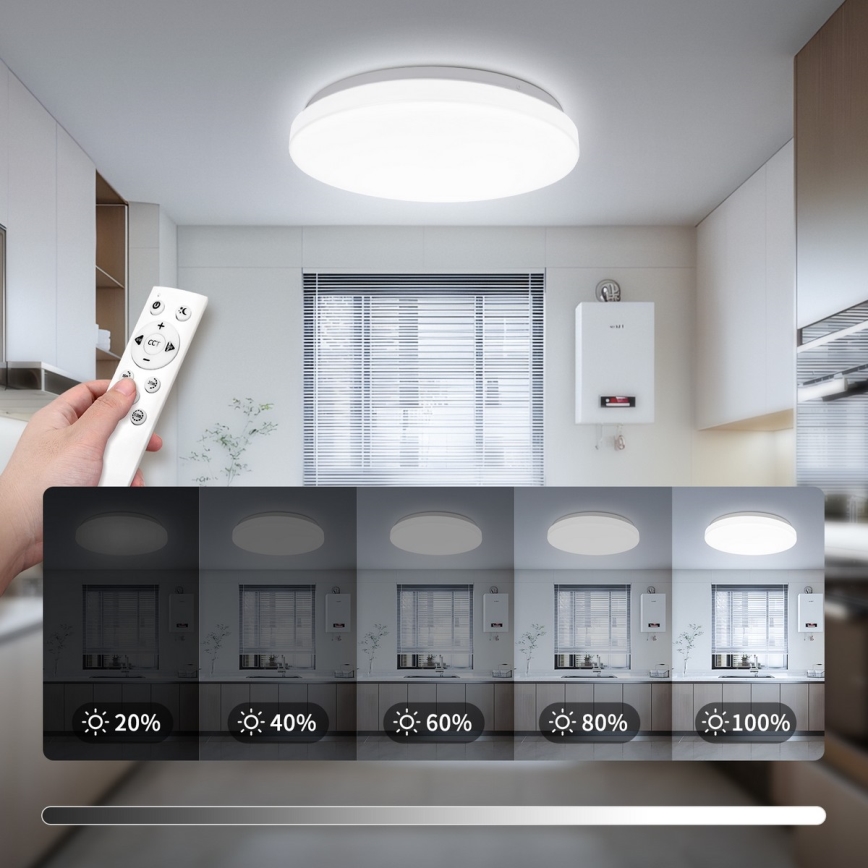 Brilagi - LED Stmívatelné stropní svítidlo MILKY WAY LED/24W/230V 3000-6500K pr. 38 cm + dálkové ovládání