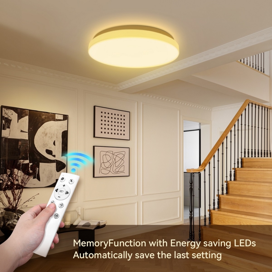 Brilagi - LED Stmívatelné stropní svítidlo MILKY WAY LED/24W/230V 3000-6500K pr. 38 cm + dálkové ovládání