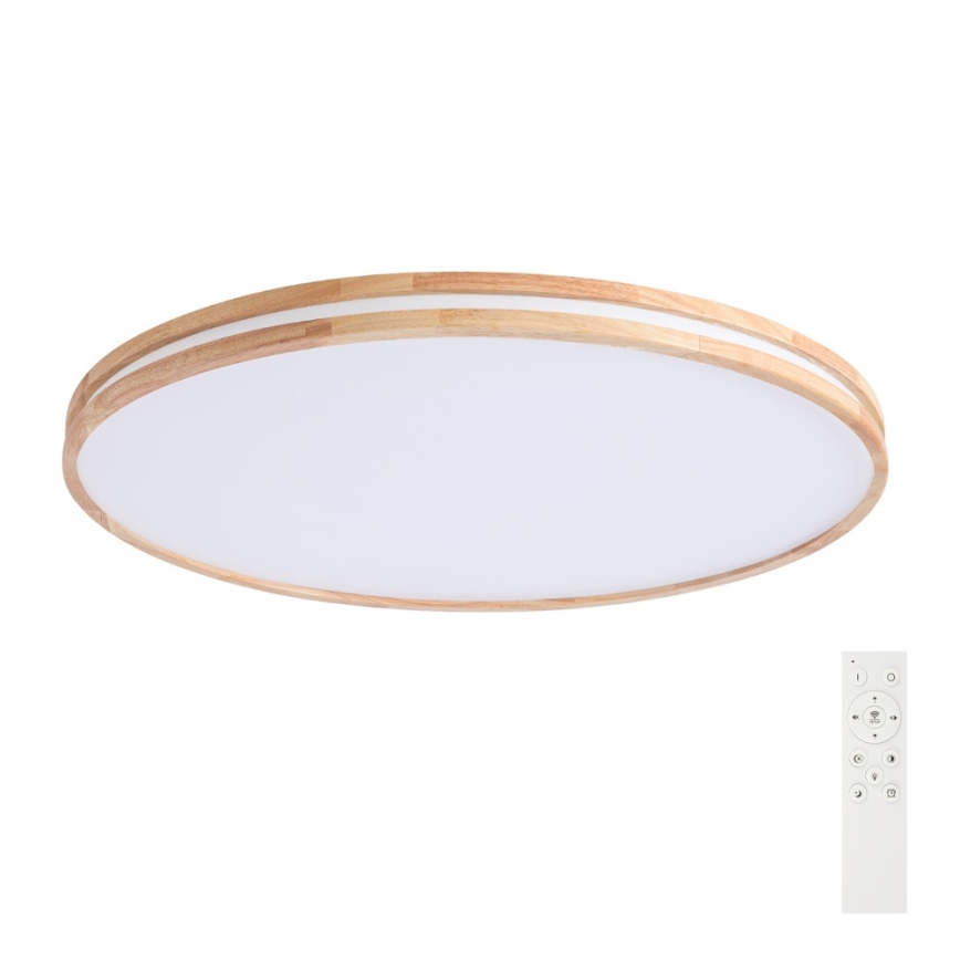 Brilagi - LED Stmívatelné stropní svítidlo MOLINA LED/128W/230V 3000-6000K dub pr. 100 cm + dálkové ovládání