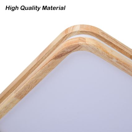 Brilagi - LED Stmívatelné stropní svítidlo MOLINA SQUARE LED/80W/230V 3000-6000K dub 60x60 cm + dálkové ovládání