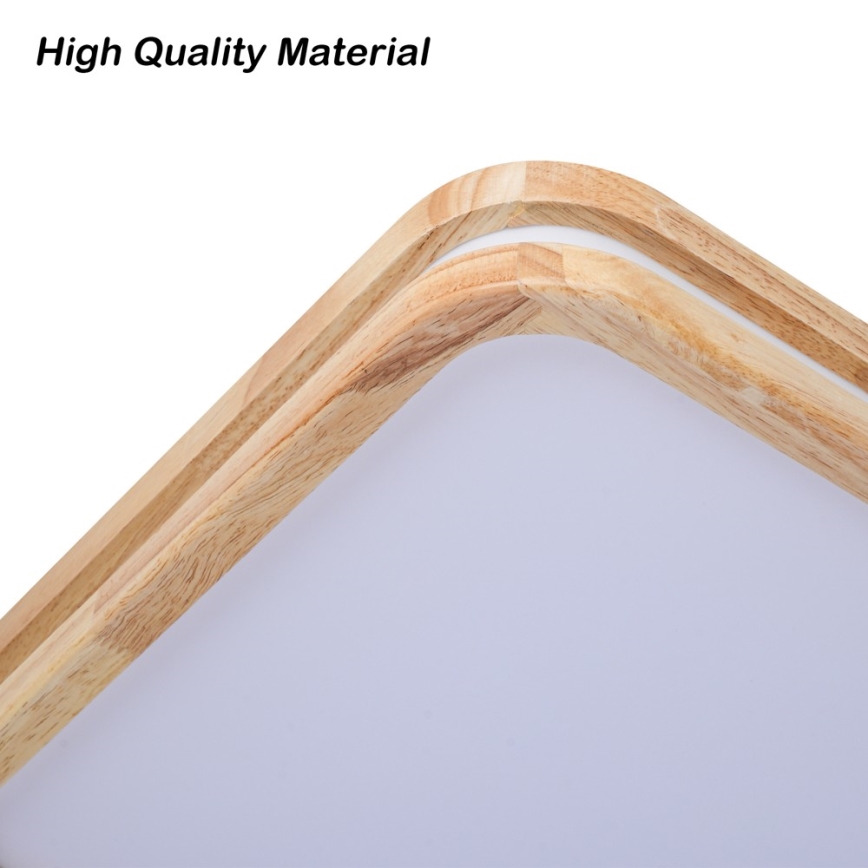 Brilagi - LED Stmívatelné stropní svítidlo MOLINA SQUARE LED/80W/230V 3000-6000K dub 60x60 cm + dálkové ovládání