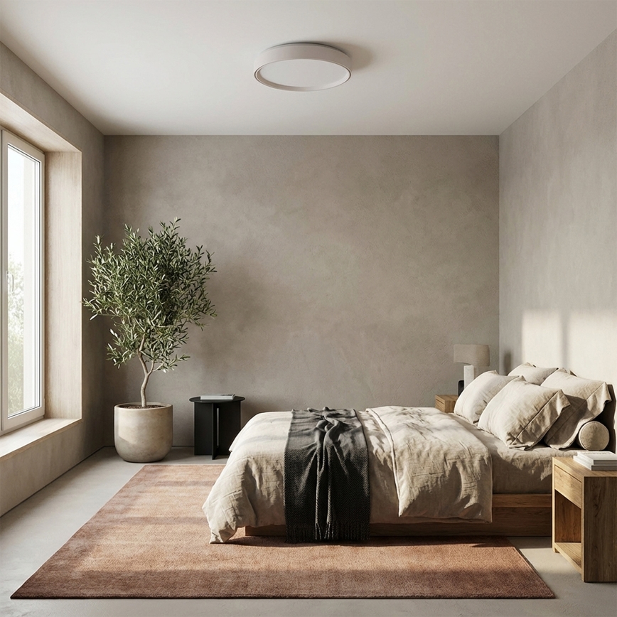 Brilagi - LED Stmívatelné stropní svítidlo NANCI LED/60W/230V 3000-6500K pr. 49 cm bílá + dálkové ovládání