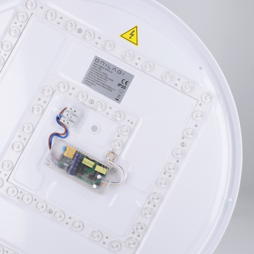 Brilagi - LED Stmívatelné stropní svítidlo NANCI LED/60W/230V 3000-6500K pr. 49 cm bílá + dálkové ovládání