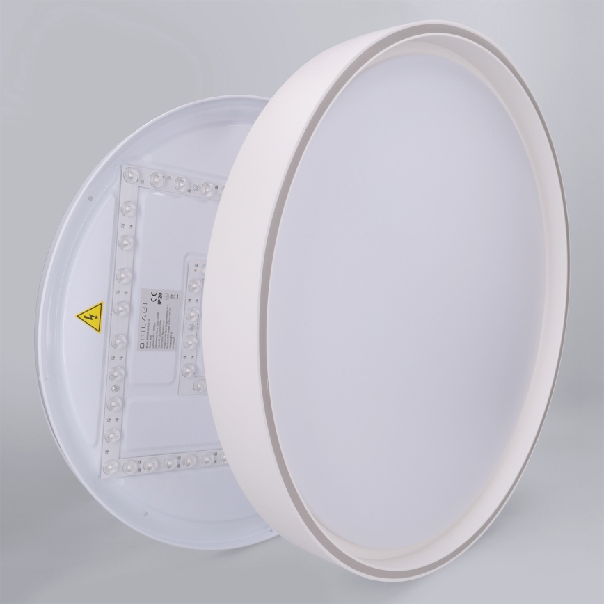 Brilagi - LED Stmívatelné stropní svítidlo NANCI LED/60W/230V 3000-6500K pr. 49 cm bílá + dálkové ovládání