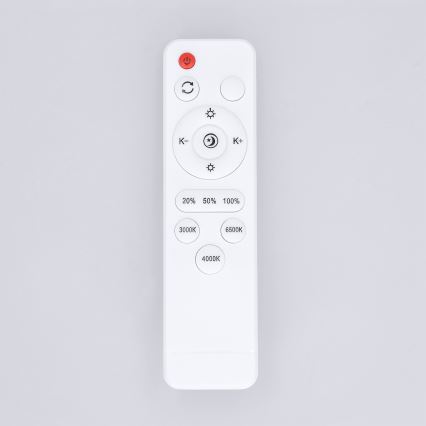 Brilagi - LED Stmívatelné stropní svítidlo NANCI LED/60W/230V 3000-6500K pr. 49 cm bílá + dálkové ovládání