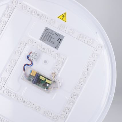 Brilagi - LED Stmívatelné stropní svítidlo NANCI LED/60W/230V 3000-6500K pr. 49 cm bílá + dálkové ovládání