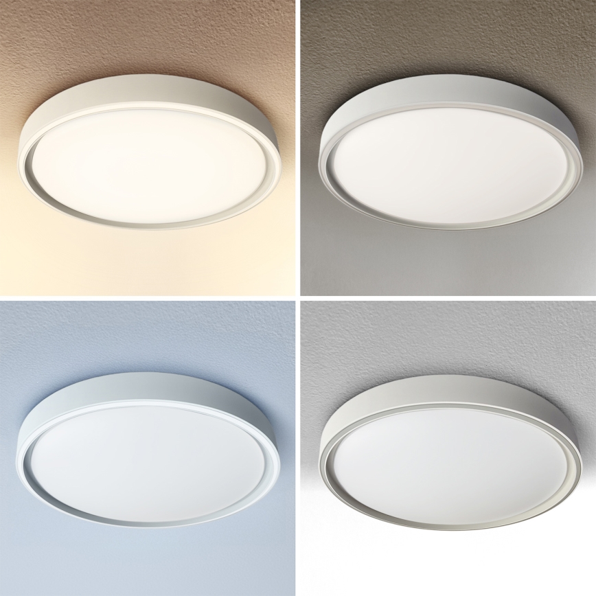 Brilagi - LED Stmívatelné stropní svítidlo NANCI LED/60W/230V 3000-6500K pr. 49 cm stříbrná + dálkové ovládání