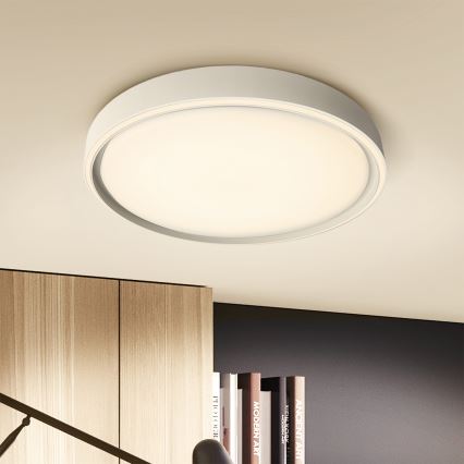 Brilagi - LED Stmívatelné stropní svítidlo NANCI LED/60W/230V 3000-6500K pr. 49 cm stříbrná + dálkové ovládání