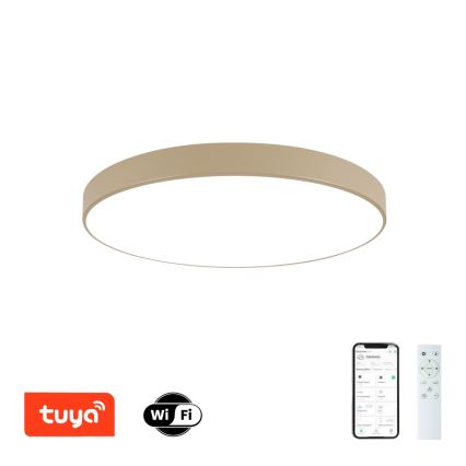 Brilagi - LED Stmívatelné stropní svítidlo POOL SMART LED/100W/230V 3000-6000K 80 cm béžová Wi-Fi Tuya + dálkové ovládání