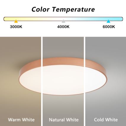 BRILAGI - LED Stmívatelné stropní svítidlo POOL SMART LED/100W/230V 3000-6000K pr. 80 cm Wi-Fi Tuya měděná + dálkové ovládání