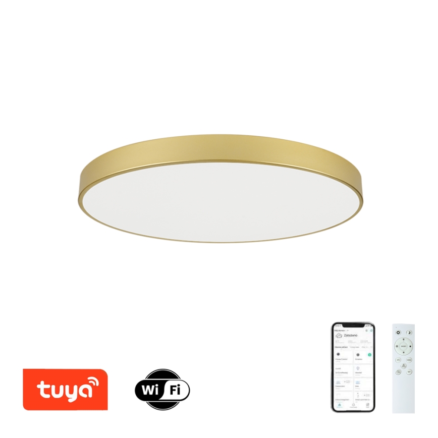 Brilagi - LED Stmívatelné stropní svítidlo POOL SMART LED/100W/230V 3000-6000K 80 cm zlatá Wi-Fi Tuya + dálkové ovládání