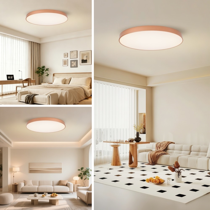 BRILAGI - LED Stmívatelné stropní svítidlo POOL SMART LED/128W/230V 100 cm 3000-6000K Wi-Fi Tuya měděná + dálkové ovládání