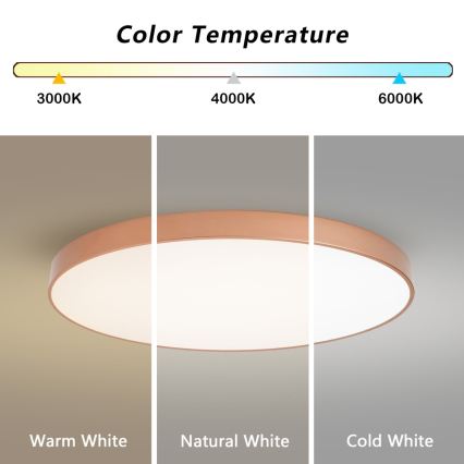 BRILAGI - LED Stmívatelné stropní svítidlo POOL SMART LED/128W/230V 100 cm 3000-6000K Wi-Fi Tuya měděná + dálkové ovládání