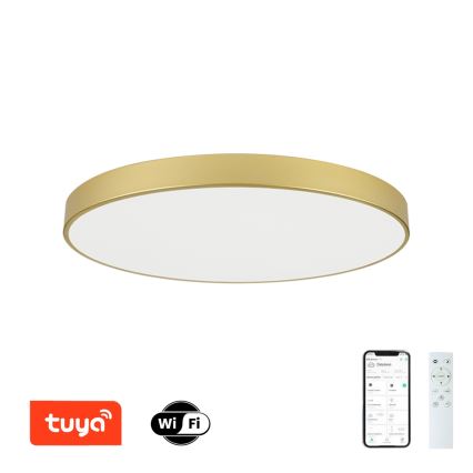 Brilagi - LED Stmívatelné stropní svítidlo POOL SMART LED/128W/230V 3000-6000K 100 cm zlatá Wi-Fi Tuya + dálkové ovládání