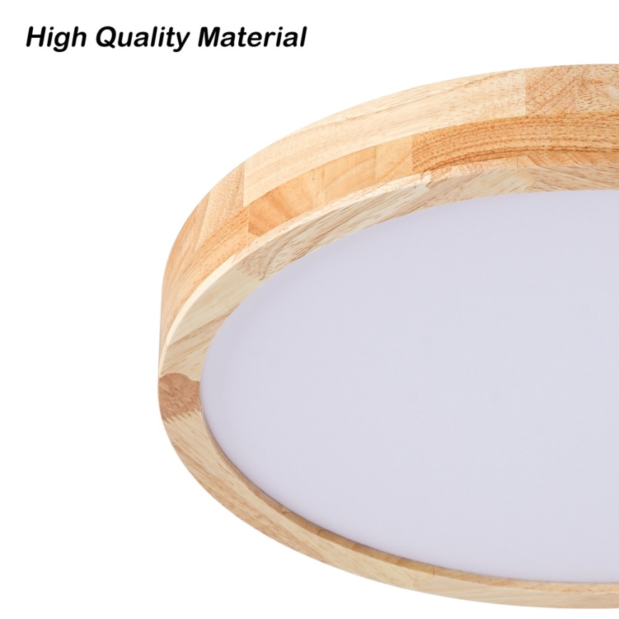 Brilagi - LED Stmívatelné stropní svítidlo WOODLINE LED/48W/230V 3000-6000K dub pr. 40 cm + dálkové ovládání