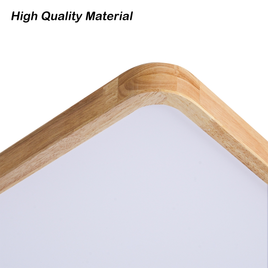 Brilagi - LED Stmívatelné stropní svítidlo WOODLINE SQUARE LED/100W/230V 3000-6000K dub 80x80 cm + dálkové ovládání