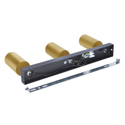 Brilagi - LED RGBW Stmívatelné bodové svítidlo SELE GOLDEN 3xGU10/4,8W/230V 3000K černá/zlatá + dálkové ovládání