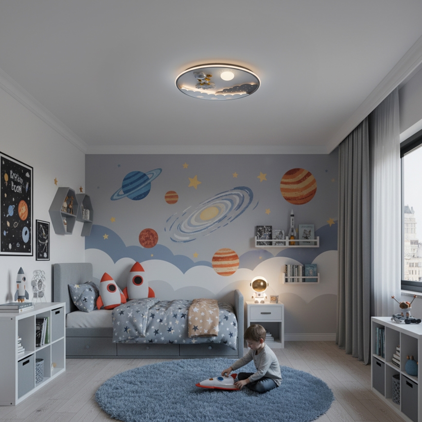 Brilagi - LED Stmívatelné dětské stropní svítidlo ASTRO LED/68W/230V 3000-6000K pr. 49 cm + dálkové ovládání