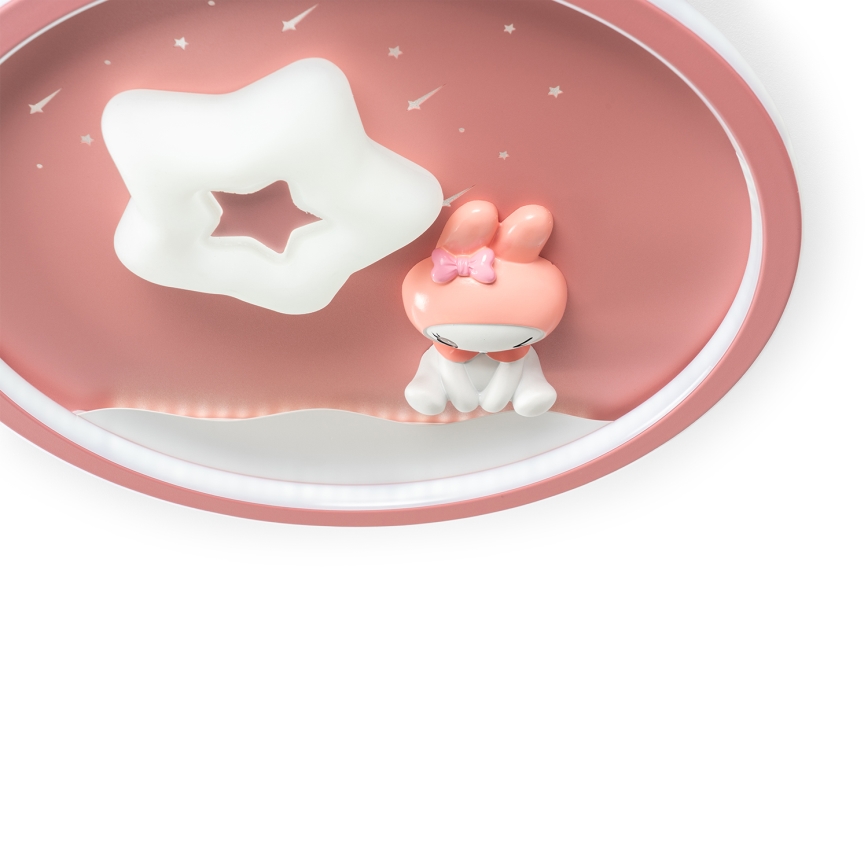 Brilagi - LED Stmívatelné dětské stropní svítidlo BUNNY LED/83W/230V 3000-6000K pr. 49 cm + dálkové ovládání