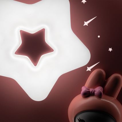 Brilagi - LED Stmívatelné dětské stropní svítidlo BUNNY LED/83W/230V 3000-6000K pr. 49 cm + dálkové ovládání